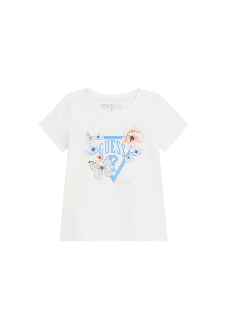 Tricou copii - Fete - Alb - Bumbac