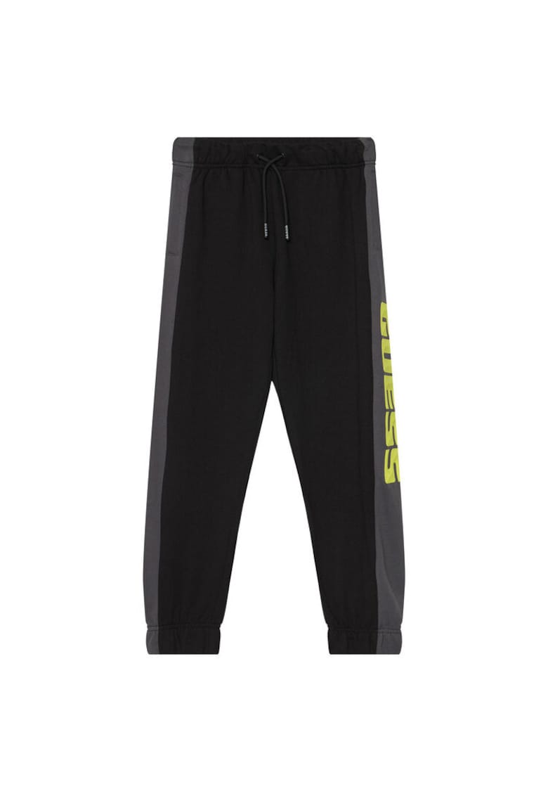 Pantaloni de trening baieti - Bumbac organic - Negru