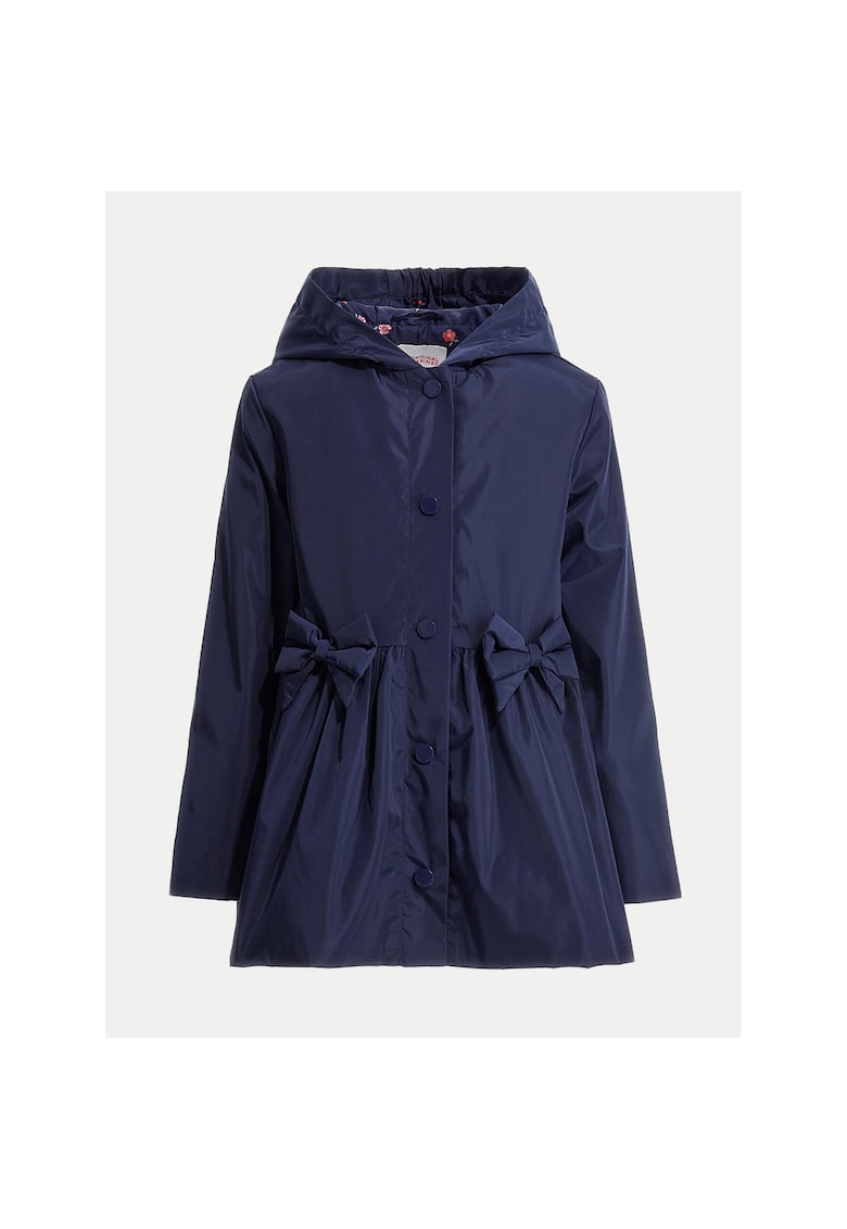 Geaca pentru fete - parka - bleumarin - poliester - Bleumarin