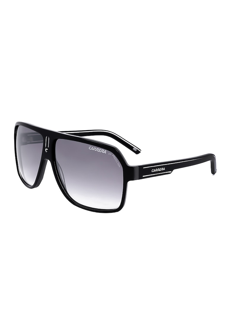 Ochelari de soare aviator cu lentile tip oglinda - Negru