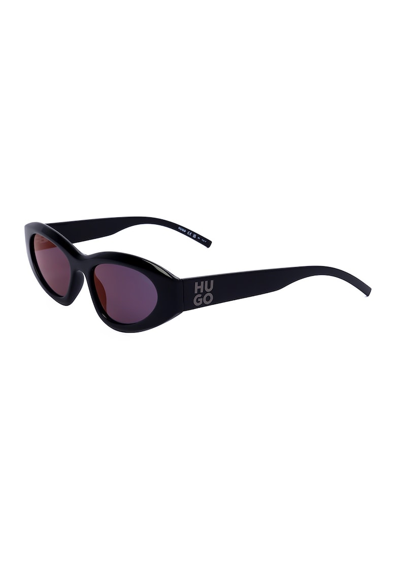 Ochelari de soare wrap cu model unisex si logo