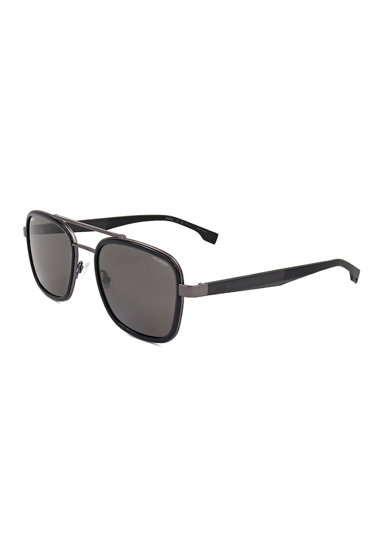 Ochelari de soare cu lentile patrate - Gri inchis