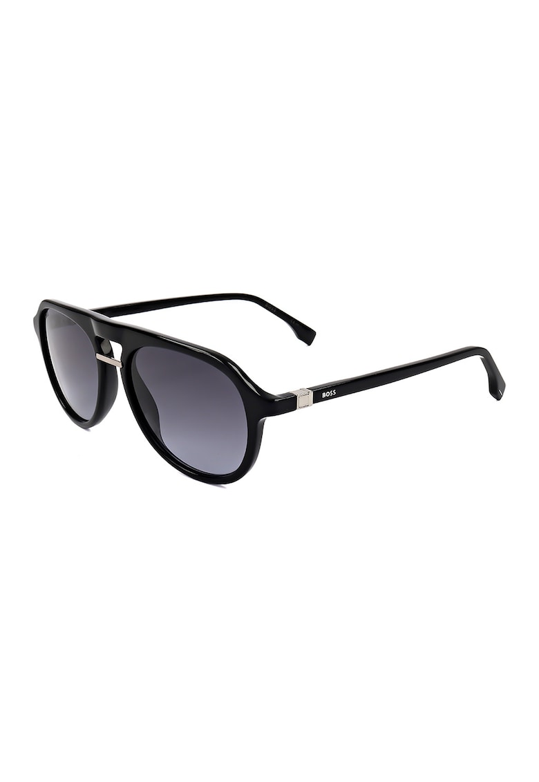 Ochelari de soare aviator cu lentile in degrade - Negru