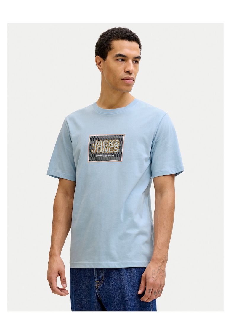 Tricou Barbati - Bumbac organic - Albastru deschis