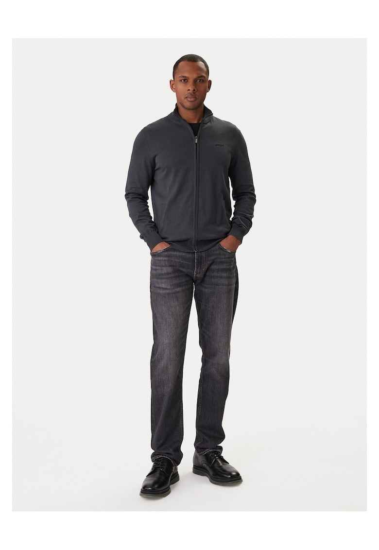 Cardigan barbati fermoar - Gri