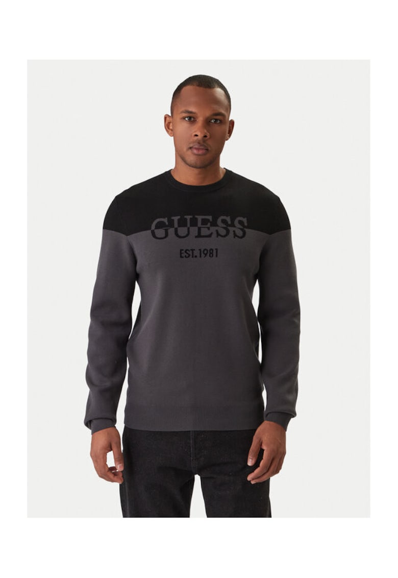 Pulover barbati - lyocell - negru/gri
