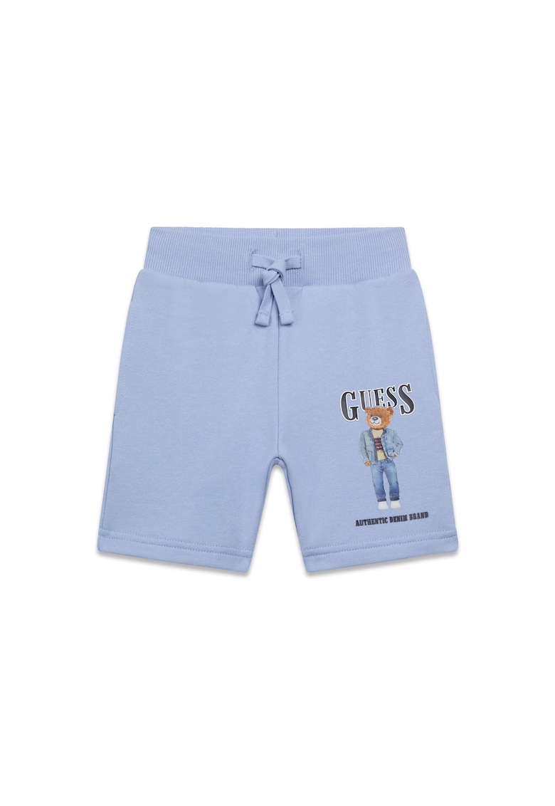 Pantaloni scurți albastri din bumbac organic - Albastru