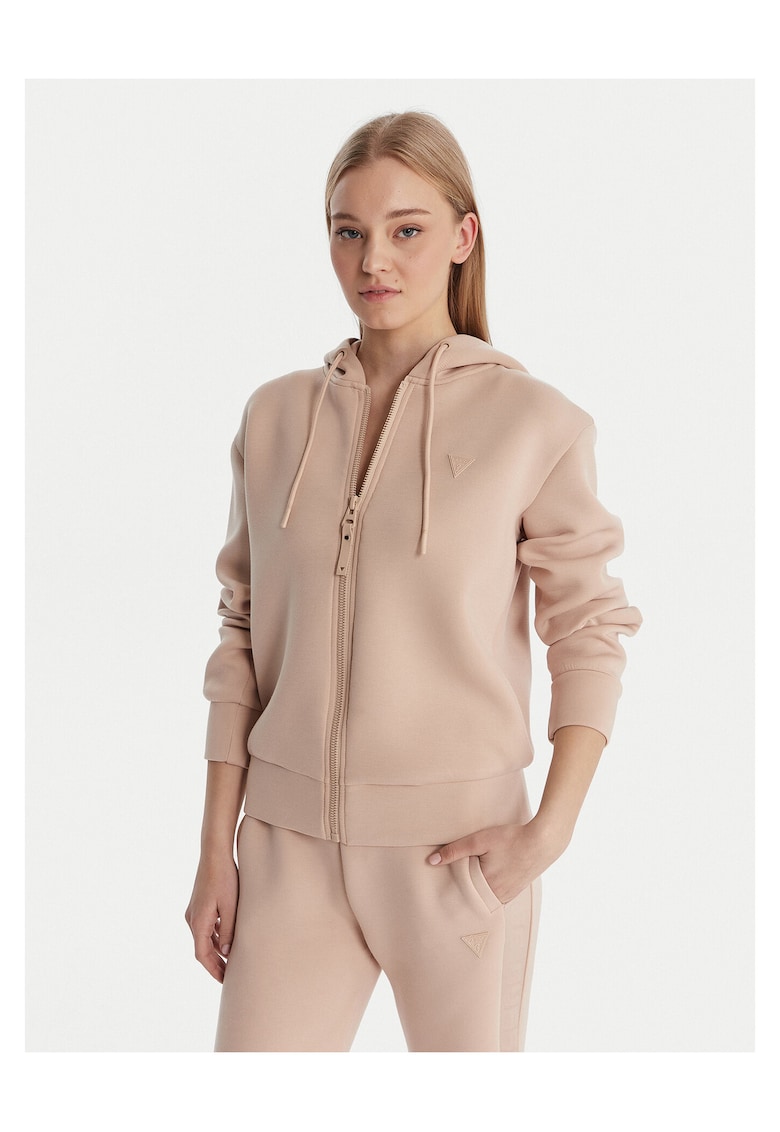 Bluza dama - fermoar - viscoza - bej