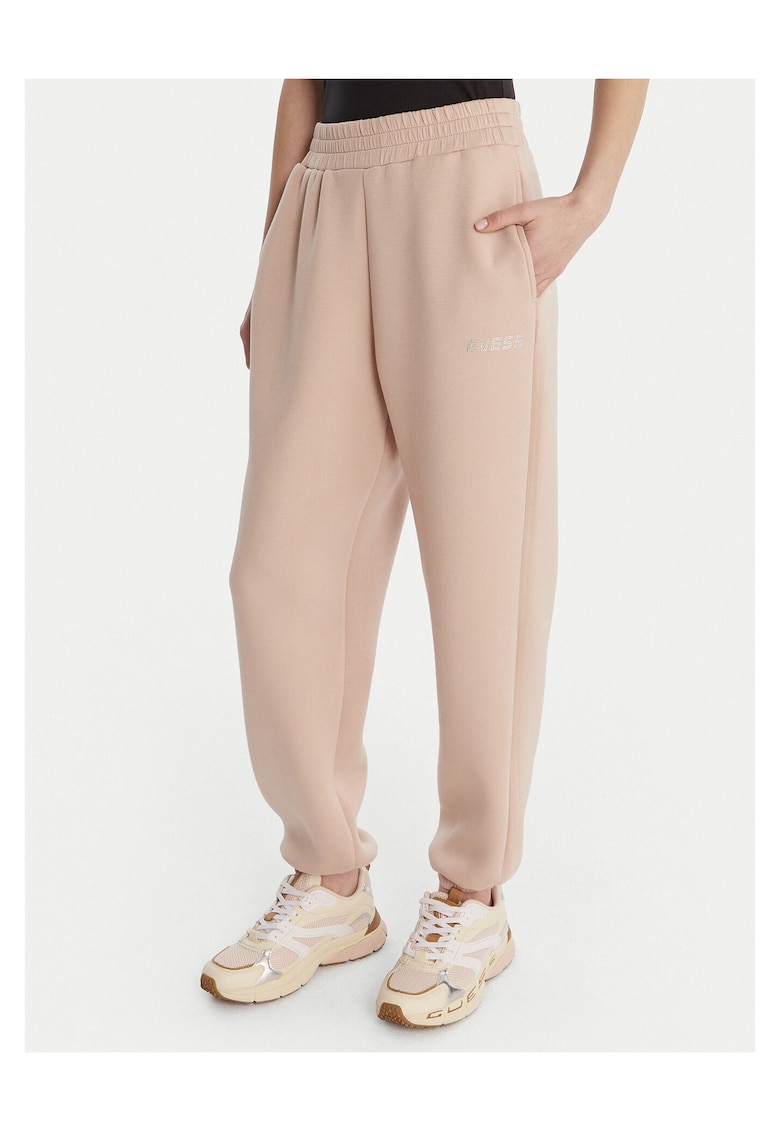 Pantaloni dama - viscoza - bej -