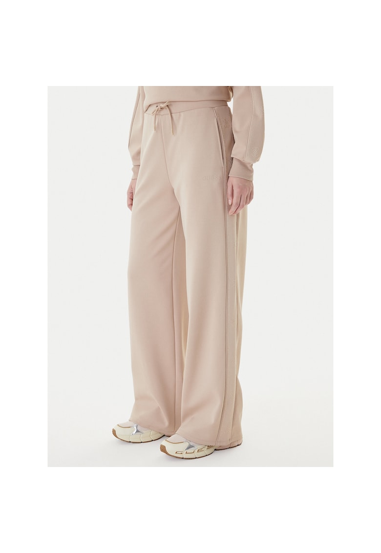 Pantaloni sport de dama - poliester - bej