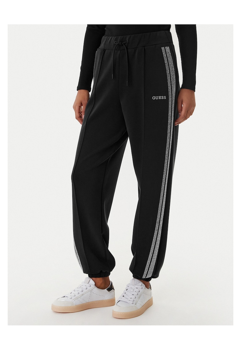Pantaloni trening dama - poliester - negru