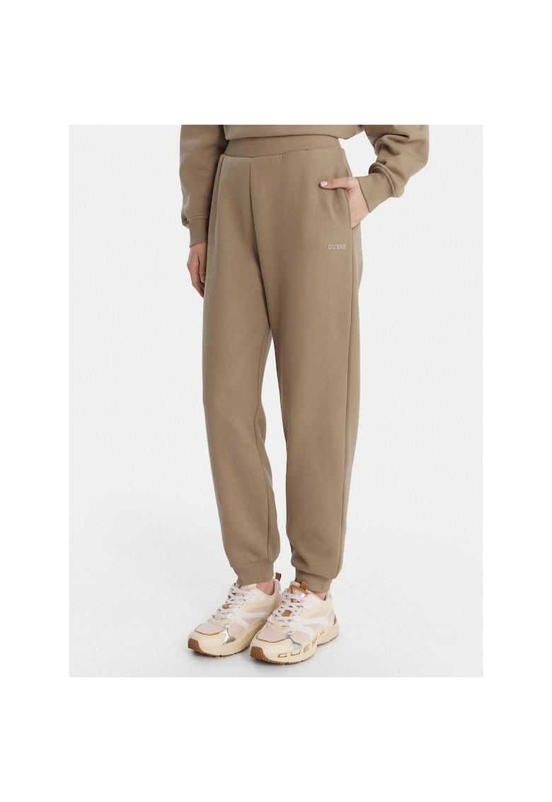 Pantaloni sport dama - bumbac - bej - bumbac - Bej