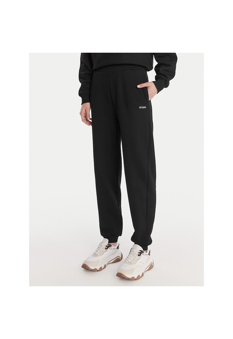 Pantaloni sport dama bumbac negru - Negru