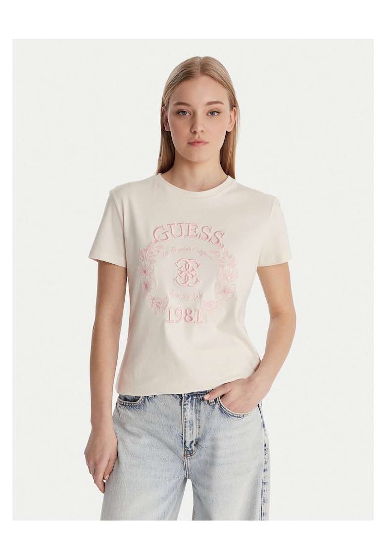 Tricou dama - Alb - bumbac