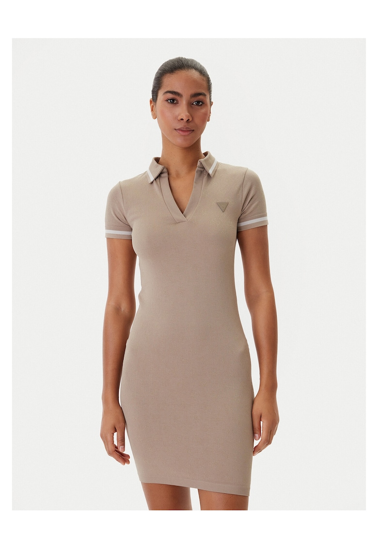Rochie casual - poliamida - bej