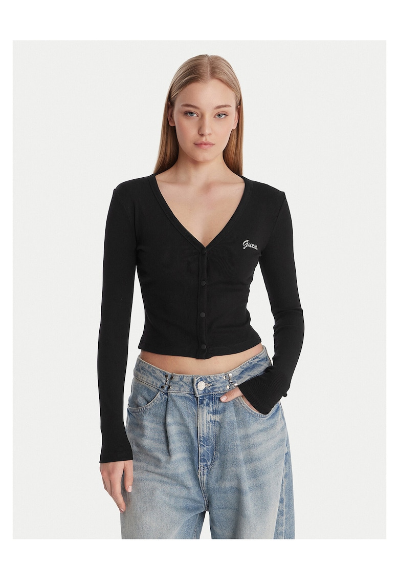 Cardigan dama - negru - vascoza -