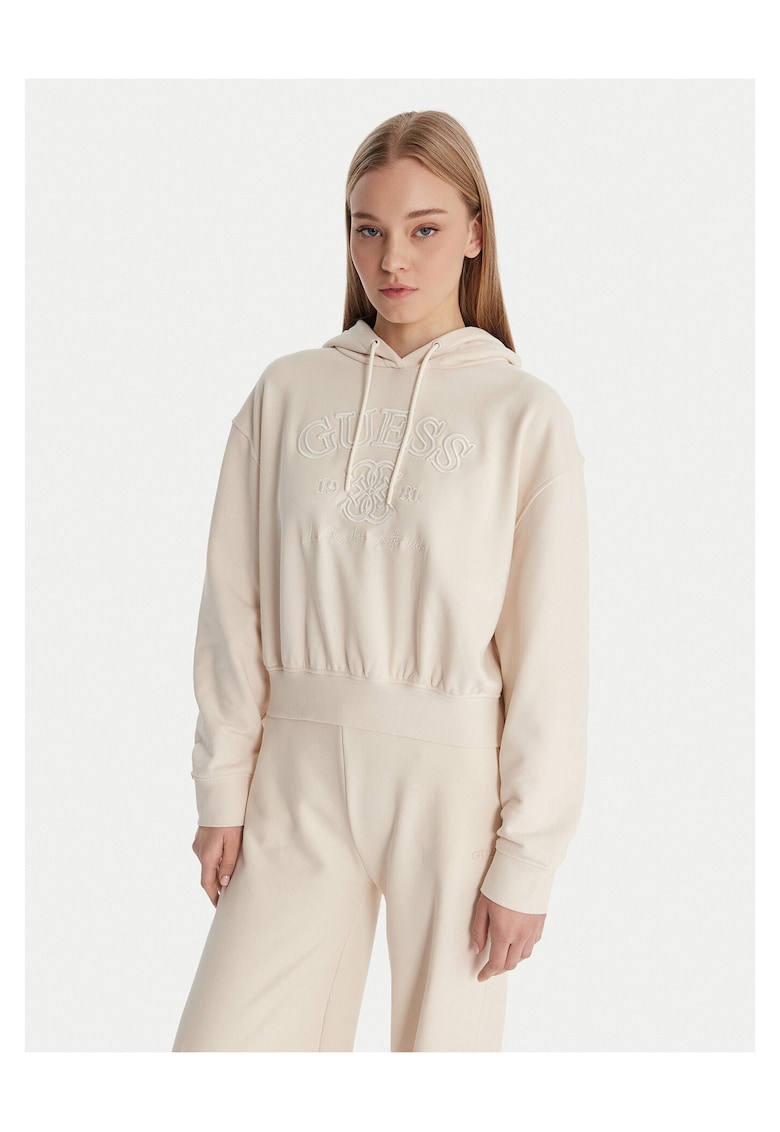 Hanorac dama din bumbac - Ecru