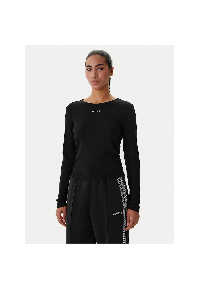Bluza dama - slim fit - negru - modal -