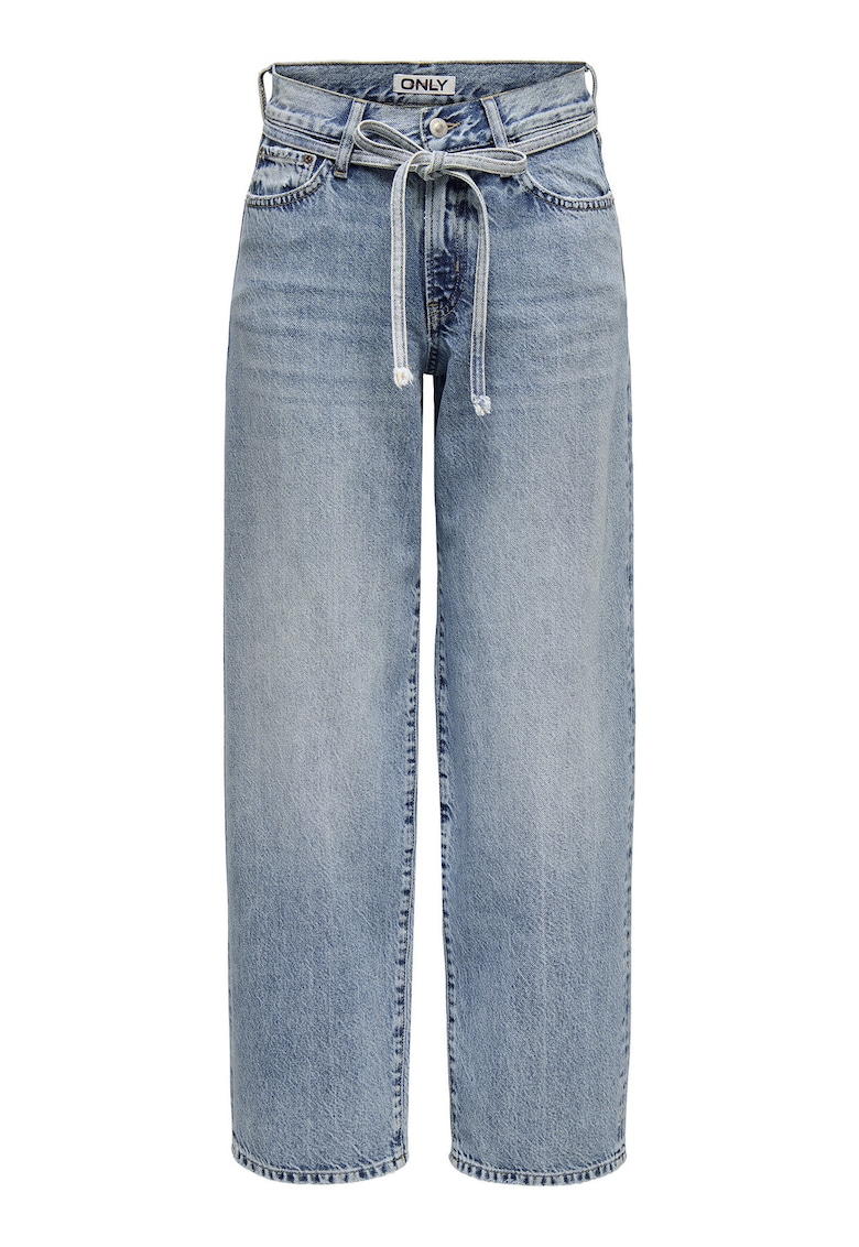 Blugi dama - relaxed fit - albastru - 75% bumbac/25% bumbac reciclat
