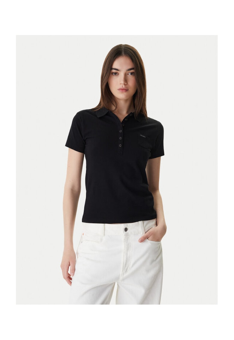 Tricou dama - din bumbac - negru