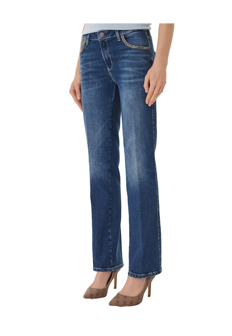 Blugi femei - bleumarin - bumbac - Bleumarin