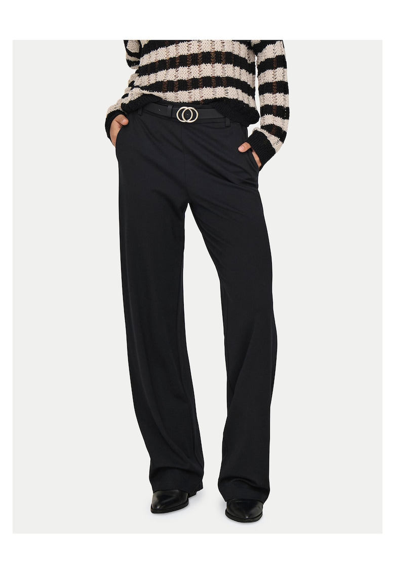 Pantaloni dama - negru - viscoza/nailon