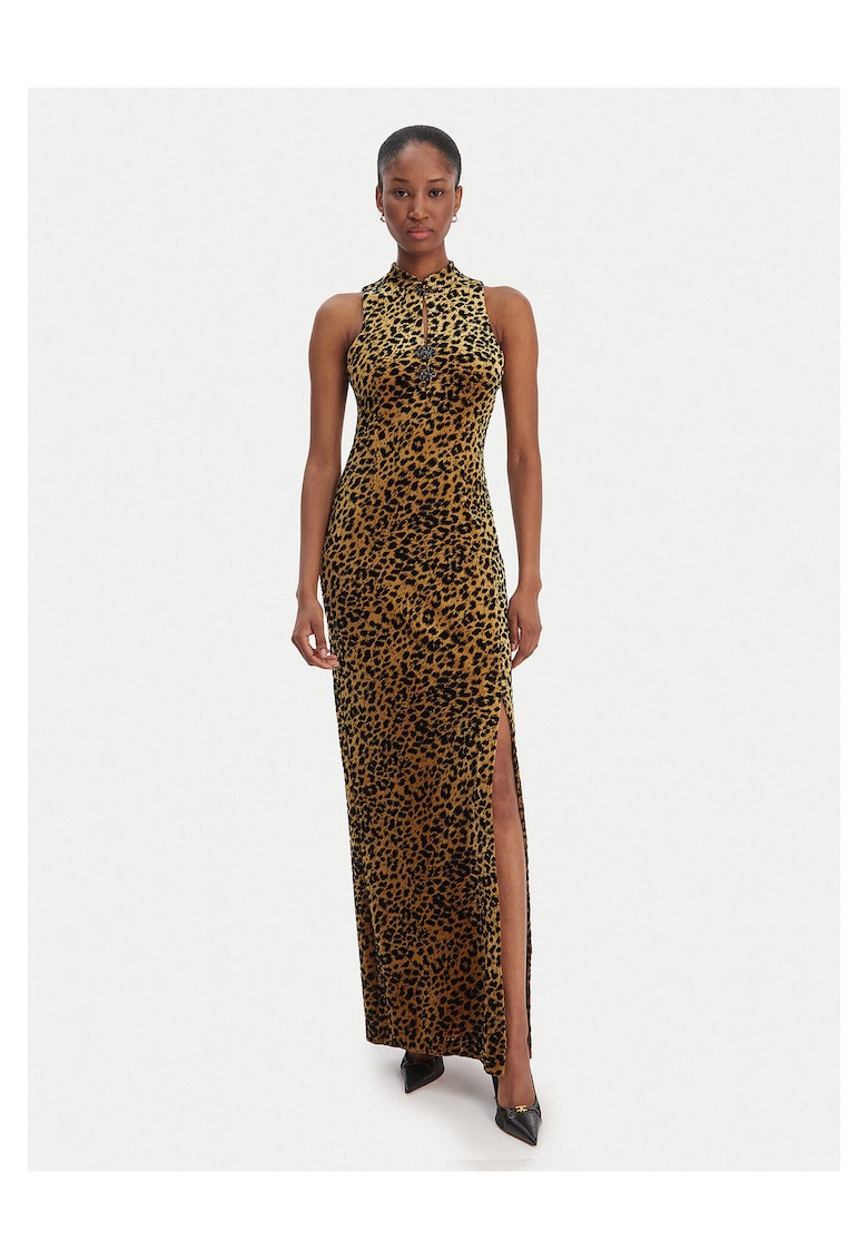 Rochie de seara - poliester - fermoar - bej