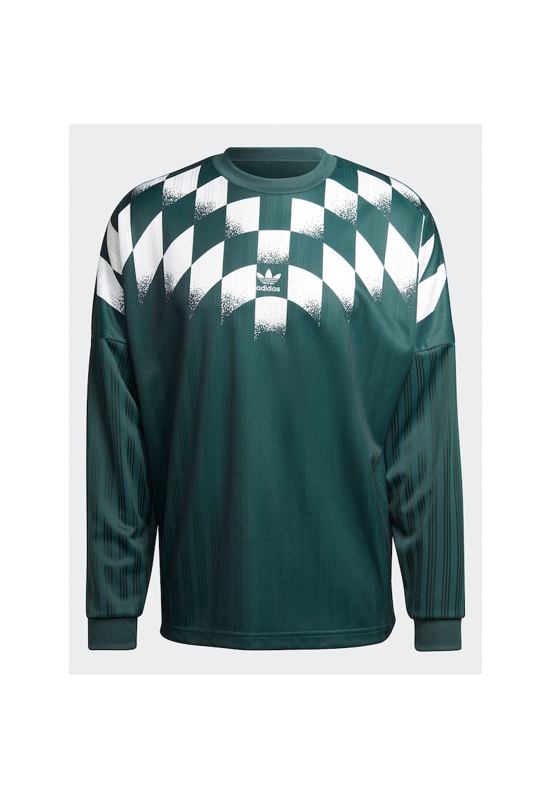 Bluza sport barbati - poliester reciclat - verde - croiala lejera