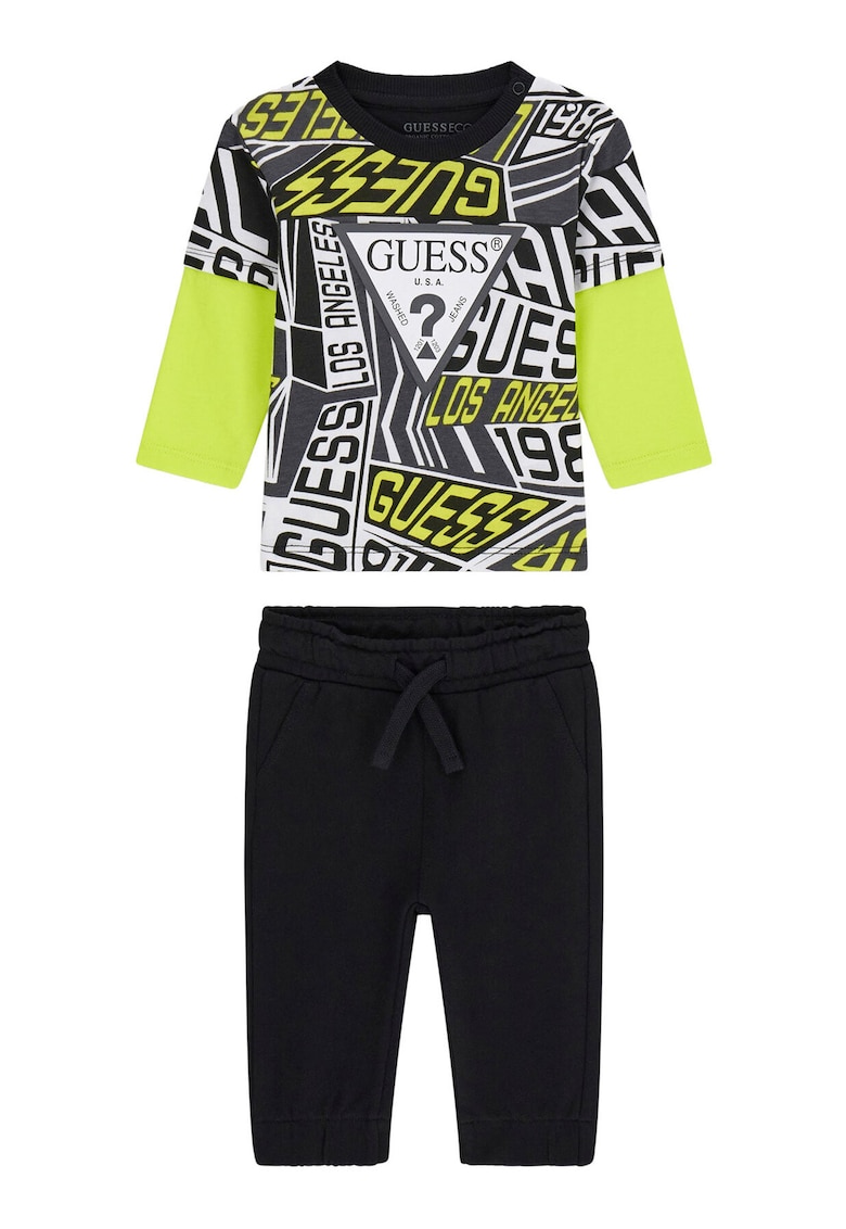 Compleu copii - set bluza+pantaloni - multicolor - bumbac - Multicolor