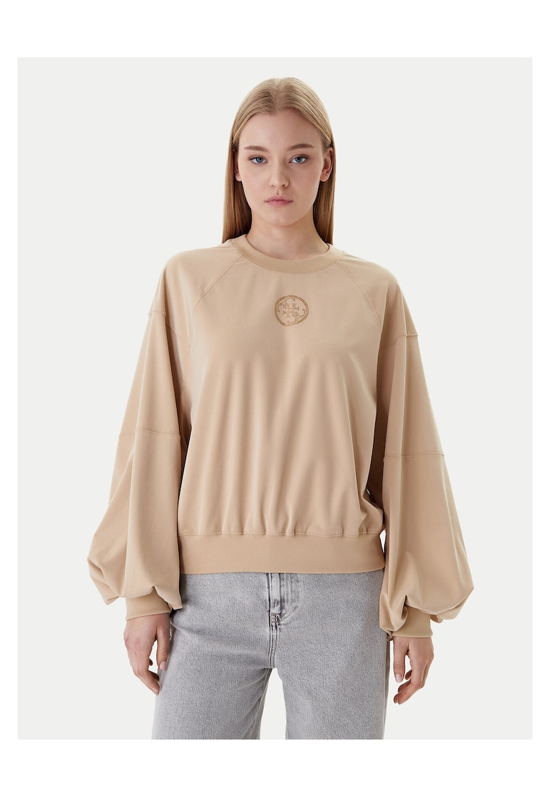 Bluza dama - 66% viscoza - 26% poliamida - 8% elastan - bej - Bej