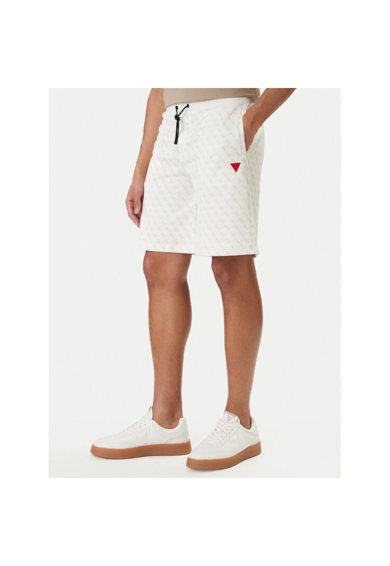 Pantaloni sport barbati - ecru - 57% poliester - 43% bumbac