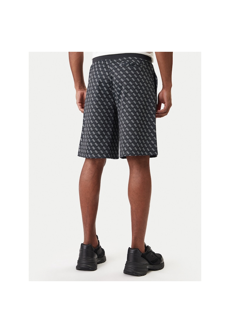 Pantaloni sport barbati - negru - 57% poliester - 43% bumbac -