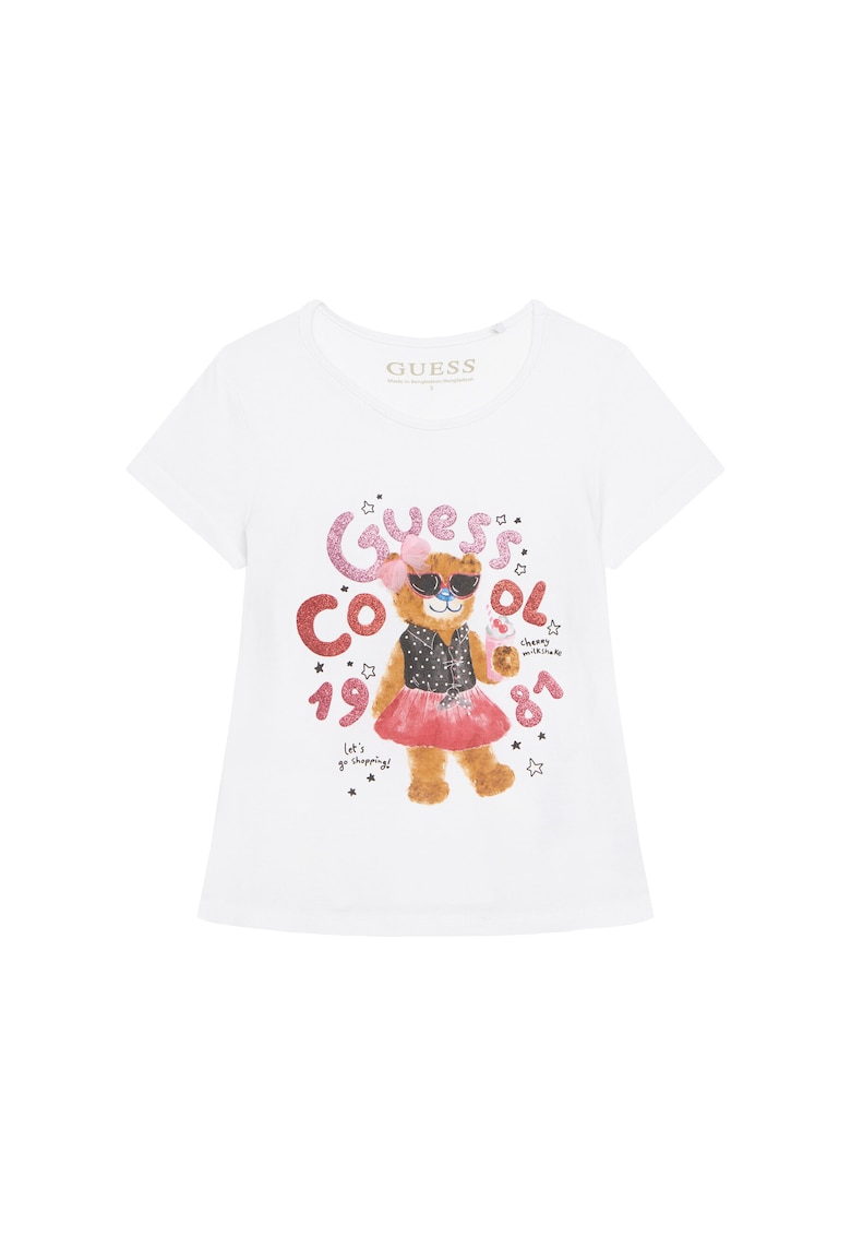 Tricou copii din bumbac organic - Alb