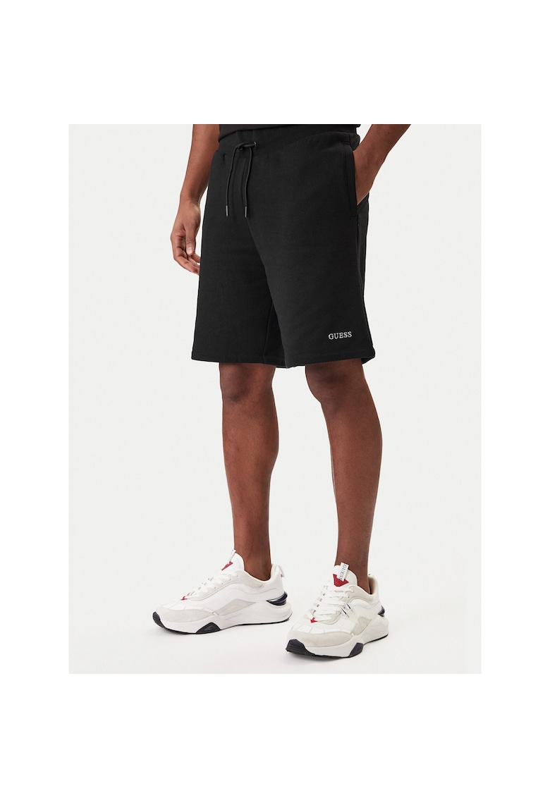 Pantaloni scurti sport Barbati - Bumbac - Negru