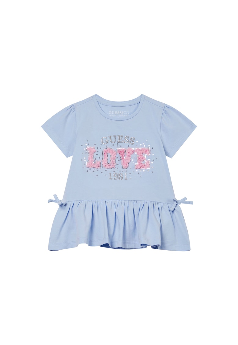 Tricou copii - Albastru - din bumbac 95 - Albastru