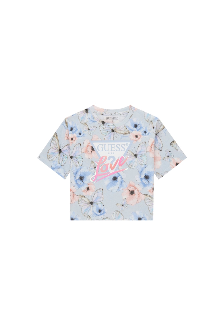 Tricou copii bumbac organic - Albastru