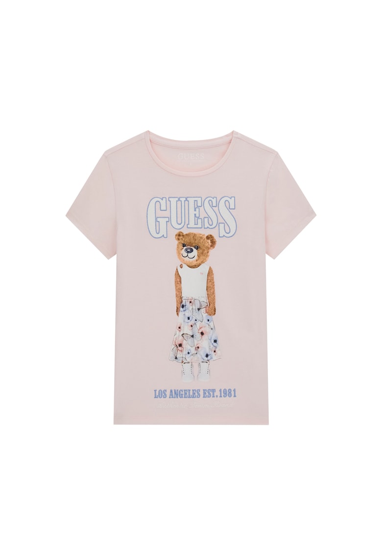 Tricou copii - bumbac - roz - 95% bumbac -5% elastan