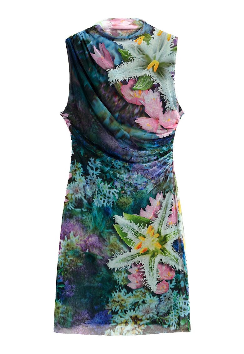 Rochie de vara floral - Verde