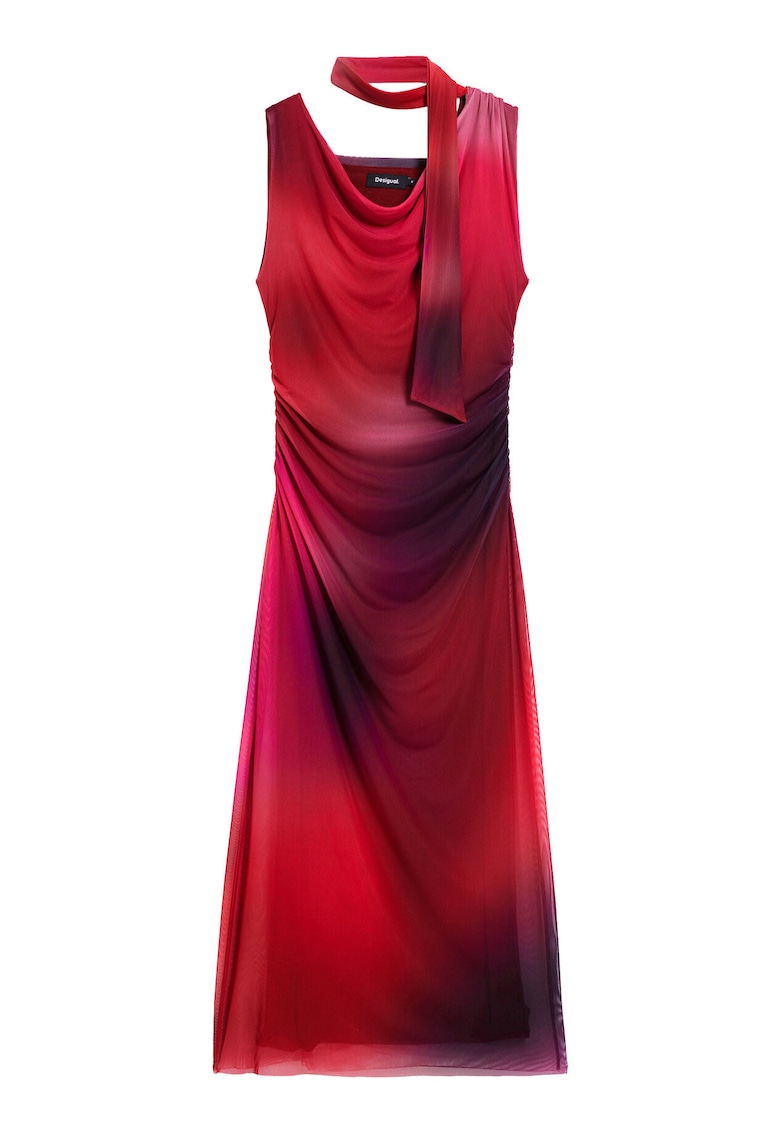 Rochie de cocktail - rosie - poliester - Rosu