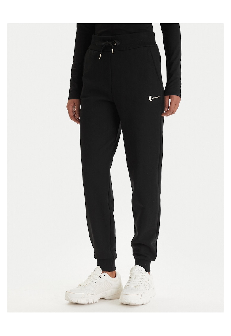Pantaloni de trening dama - bumbac si poliester - negru
