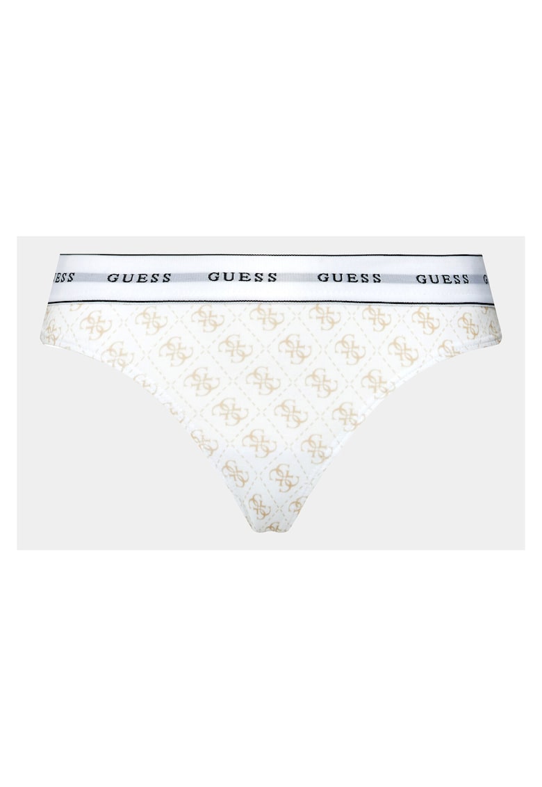 Chiloti tanga dama - alb - 55% bumbac - 37% modal - 8% elastan -