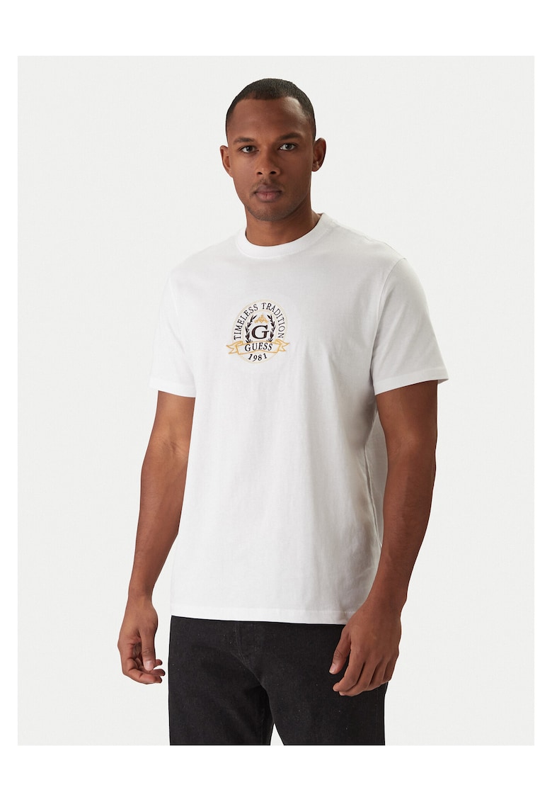 Tricou barbati - bumbac organic - alb simplu