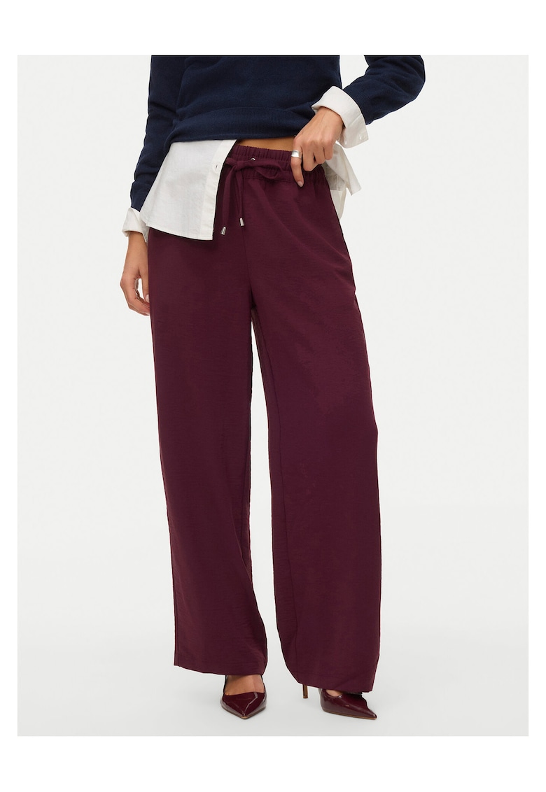 Pantaloni dama - poliester reciclat - visiniu