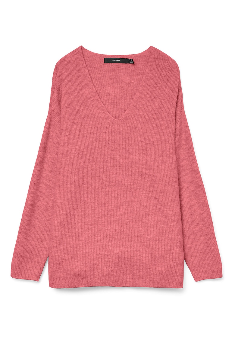 Pulover dama - lejer - coral - acril/nailon/elastan
