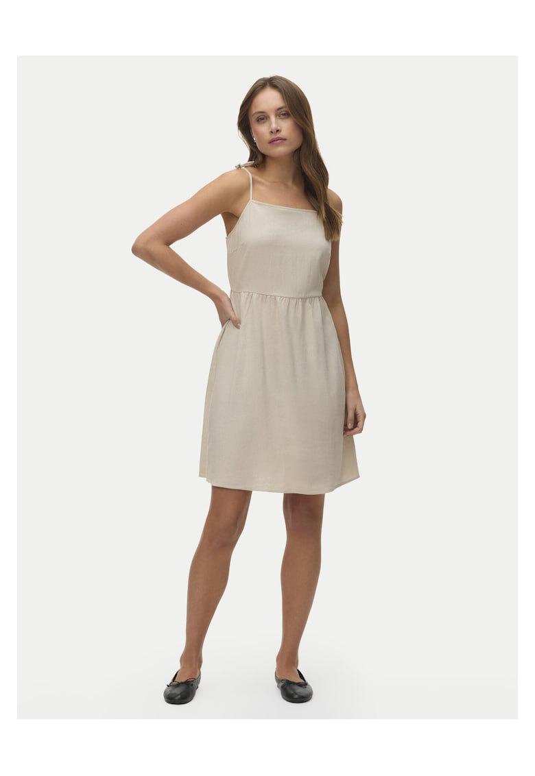 Rochie de vara - viscoza si in - bej