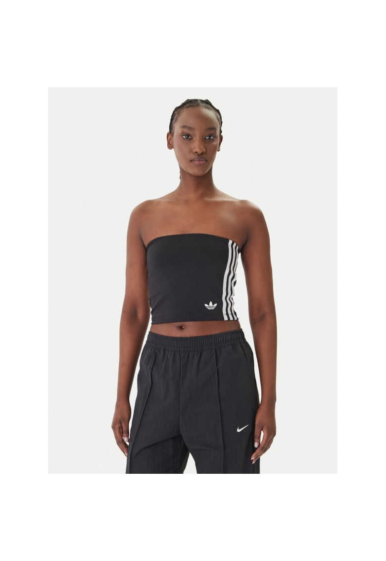Maiou sport dama - slim fit - negru - poliester reciclat
