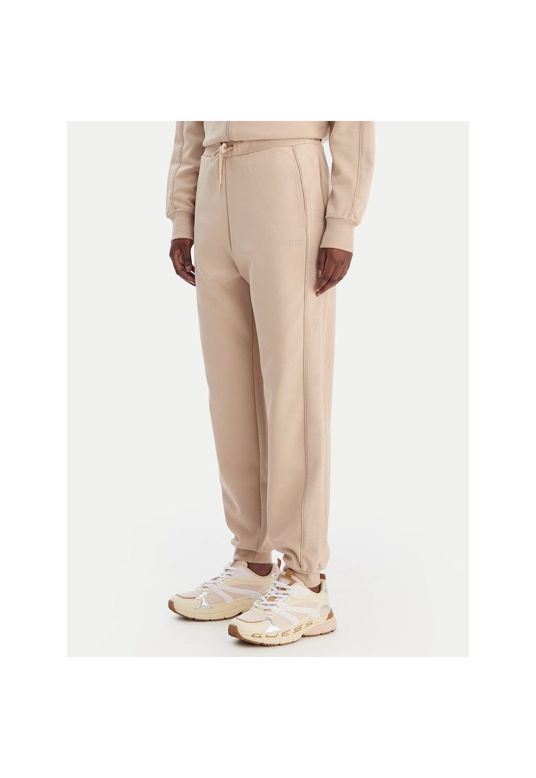 Pantaloni sport dama - poliester - bej