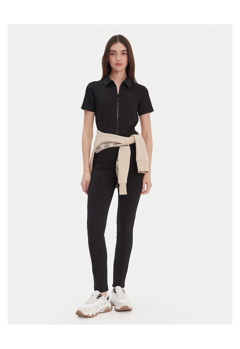 Salopeta dama - neagra - 47% viscoza - 44% poliamida - 9% elastan