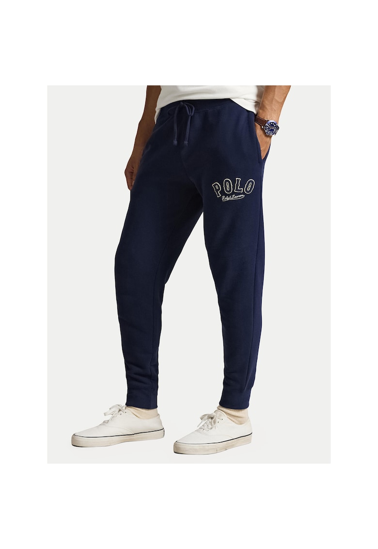 Pantaloni de trening barbati - bleumarin - bumbac si poliester