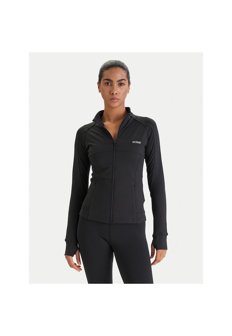 Bluza dama - slim fit - negru - poliester -